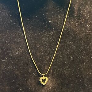 14k Gold Heart Pendant Necklace